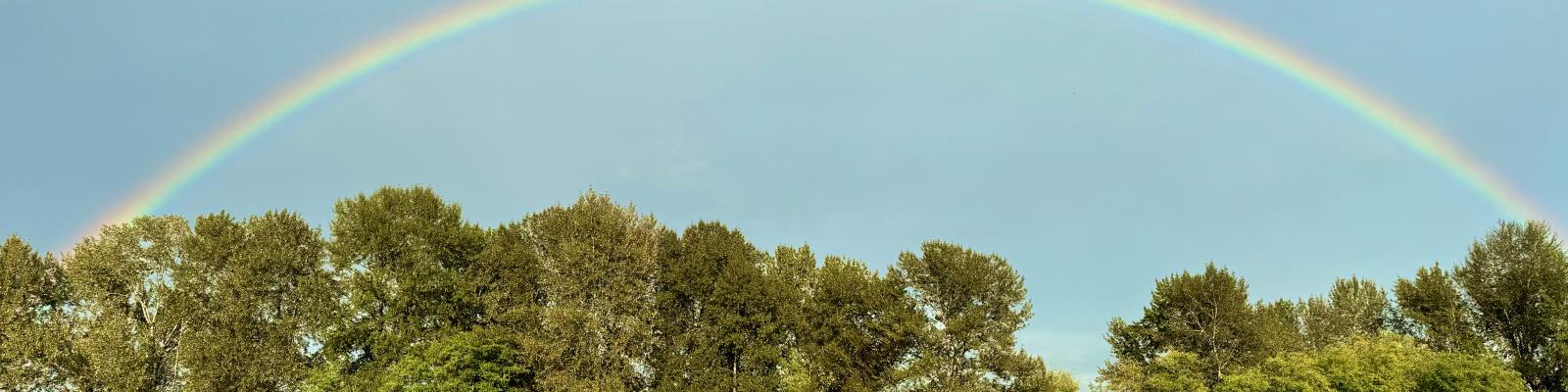 2025 Calendar Cover Photo: Rainbows at Blakeburn by Rohini Palliyali