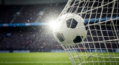 soccer ball in net