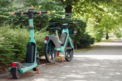 ebike escooter on path