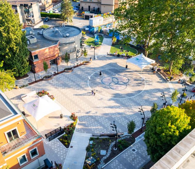 leigh square aerial view