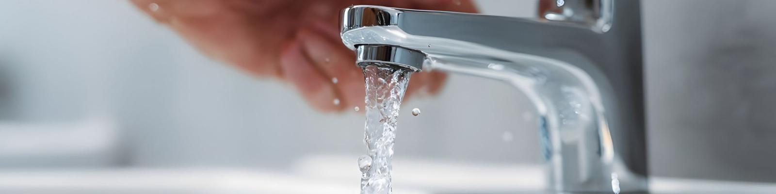 water coming out of the tap